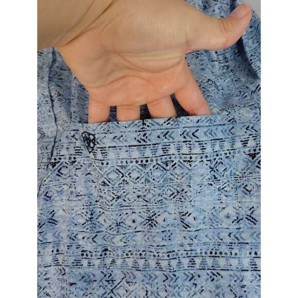 Ariat Mens XL Blue Patterned Long Sleeve Western Shirt - Picture 9 of 9